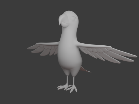 loro, caricatura Modelo 3D
