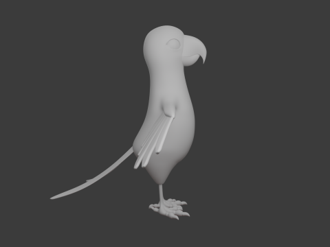 loro, caricatura Modelo 3D