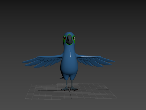 loro, caricatura Modelo 3D