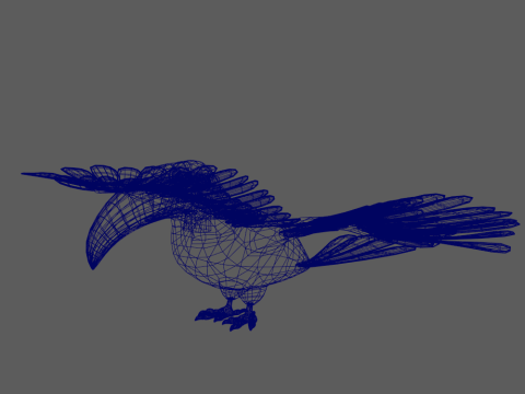 Tukan-Cartoon 3D Modell