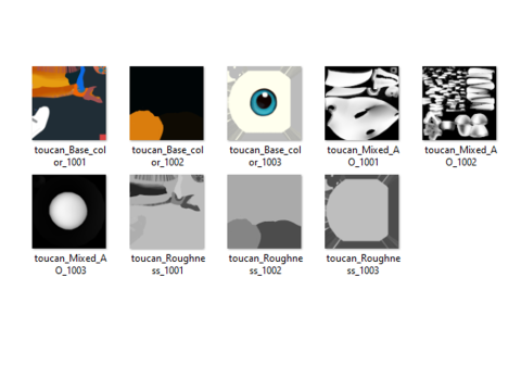 Tukan-Cartoon 3D Modell
