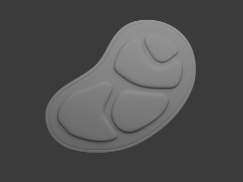 Rohfleisch-Cartoon 3D Modell