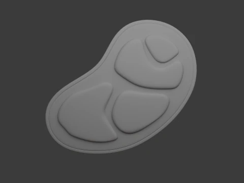 Raw Meat Cartoon 3D Model