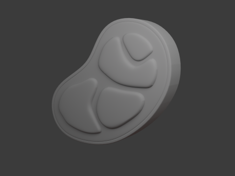 Rohfleisch-Cartoon 3D Modell