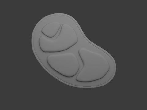 Rohfleisch-Cartoon 3D Modell