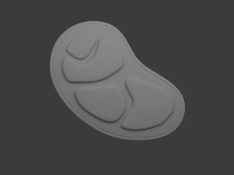 Raw Meat Cartoon 3D Model