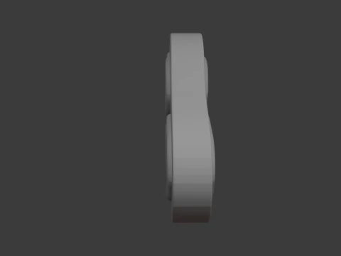 Raw Meat Cartoon 3D Model