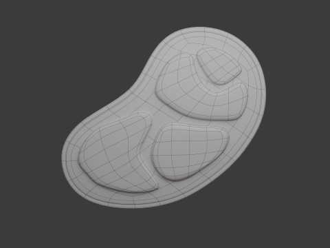 Rohfleisch-Cartoon 3D Modell