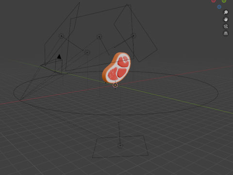 Rohfleisch-Cartoon 3D Modell
