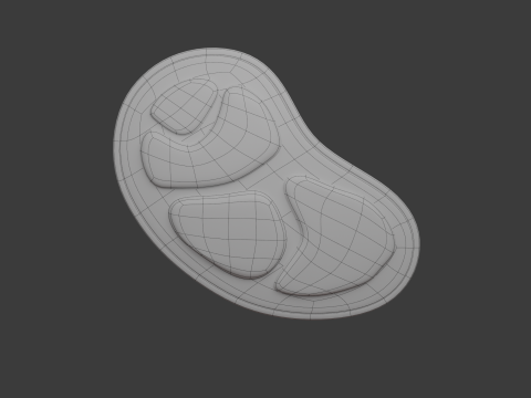 Rohfleisch-Cartoon 3D Modell