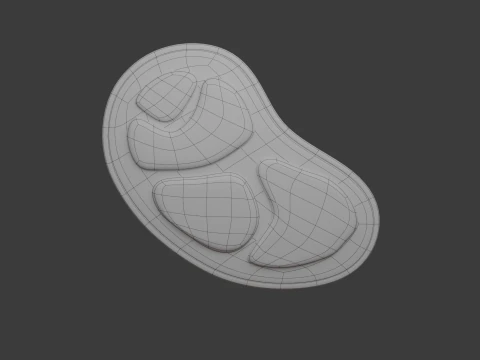 Raw Meat Cartoon 3D Model