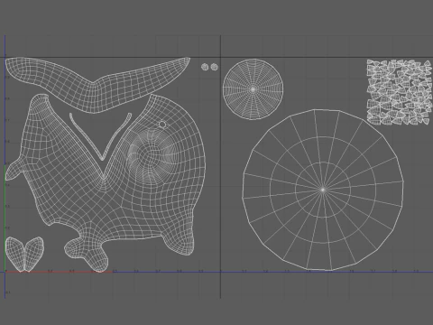 Piranha cartoon 3D Model