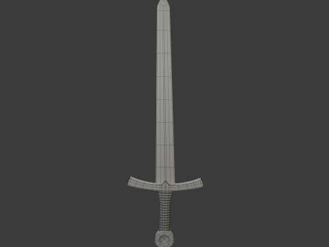 Sword Cartoon 03 3D Model