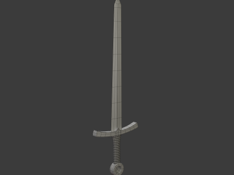 Sword Cartoon 03 3D Model
