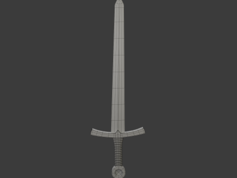 Sword Cartoon 03 3D Model