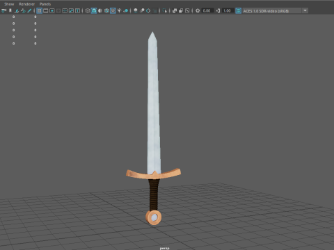 Sword Cartoon 03 3D Model