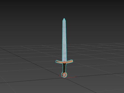 Sword Cartoon 03 3D Model