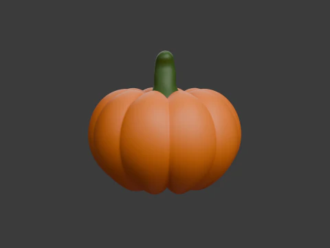 Caricature de citrouille Modèle 3D