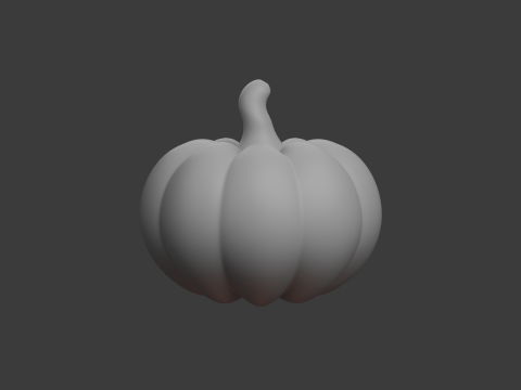 Kürbis-Cartoon 3D Modell