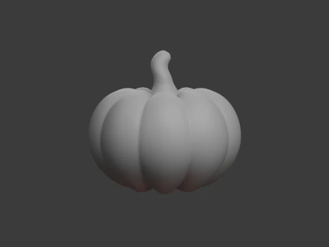 Caricature de citrouille Modèle 3D