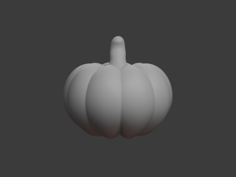 Kürbis-Cartoon 3D Modell