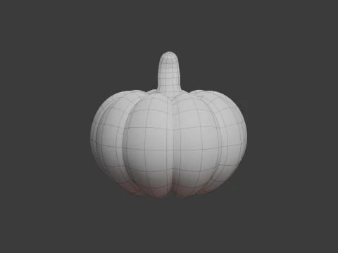 Caricature de citrouille Modèle 3D
