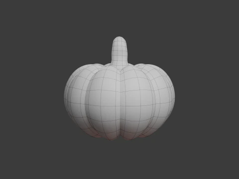 Caricature de citrouille Modèle 3D