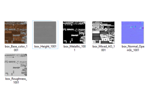 带锁的旧木箱 3D 模型