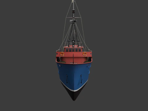 Fishing Boat 02 3D Model