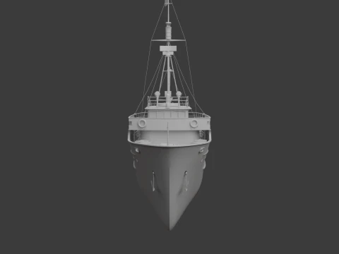 Fishing Boat 02 3D Model