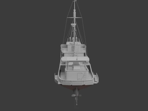 Fishing Boat 02 3D Model