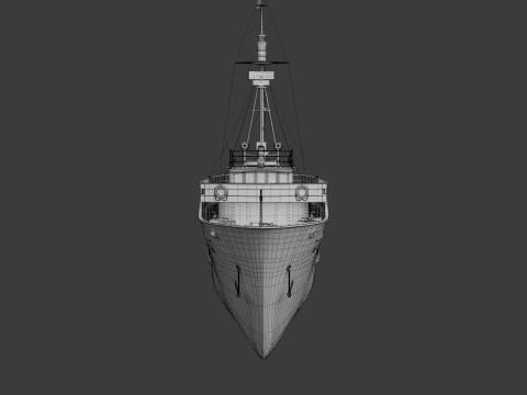 Fishing Boat 02 3D Model