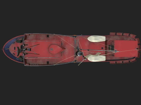 Fishing Boat 02 3D Model