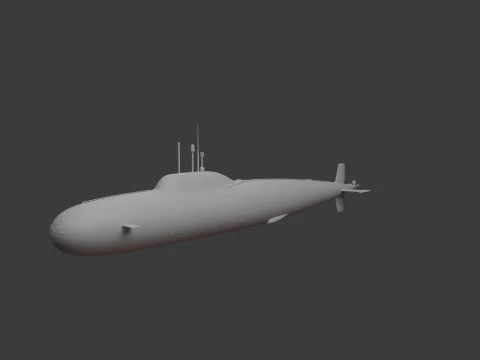 U-Boot-Sowjet 3D Modell