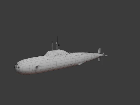 U-Boot-Sowjet 3D Modell