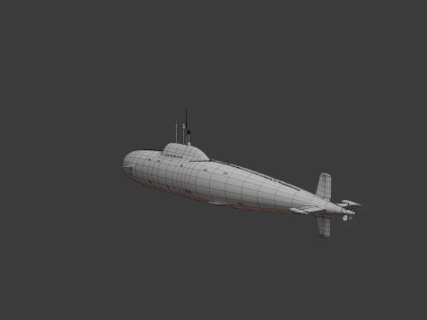 U-Boot-Sowjet 3D Modell