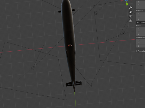 Sous-marin sovi&eacute;tique Modèle 3D