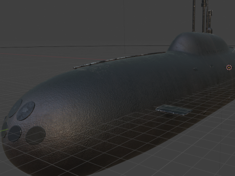 Sous-marin sovi&eacute;tique Modèle 3D