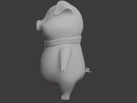 Kresk&oacute;wka świnia 02 Model 3D