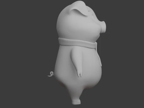 Kresk&oacute;wka świnia 02 Model 3D