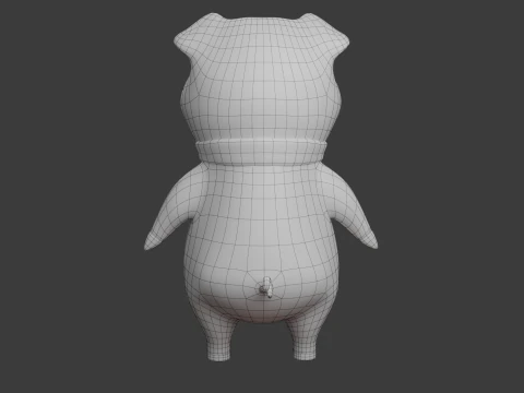 Kresk&oacute;wka świnia 02 Model 3D