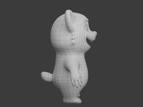 Kresk&oacute;wka czerwona panda Model 3D