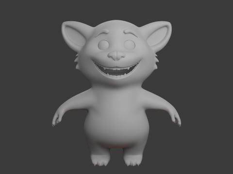 Kresk&oacute;wka czerwona panda Model 3D