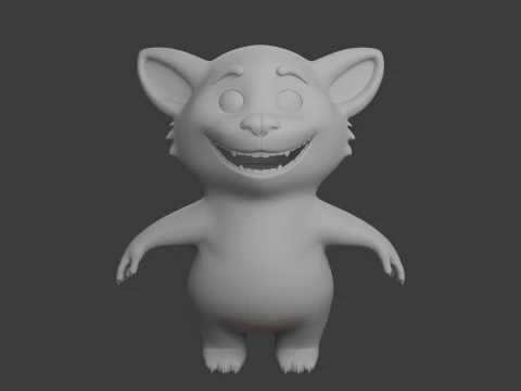 Kresk&oacute;wka czerwona panda Model 3D