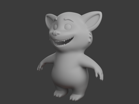 Kresk&oacute;wka czerwona panda Model 3D