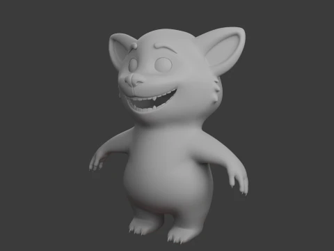 Kresk&oacute;wka czerwona panda Model 3D