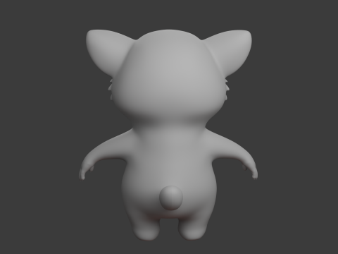 Kresk&oacute;wka czerwona panda Model 3D