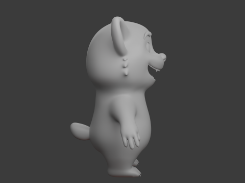 Kresk&oacute;wka czerwona panda Model 3D