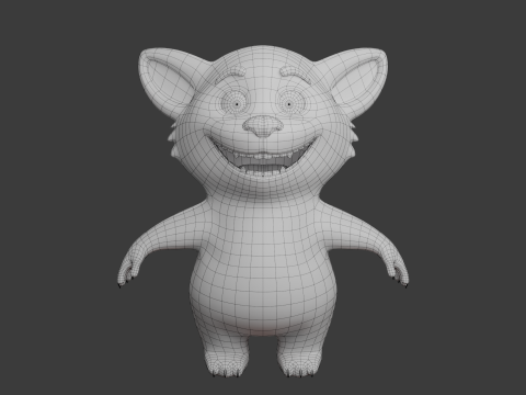 Kresk&oacute;wka czerwona panda Model 3D