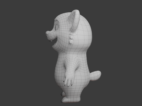 Kresk&oacute;wka czerwona panda Model 3D